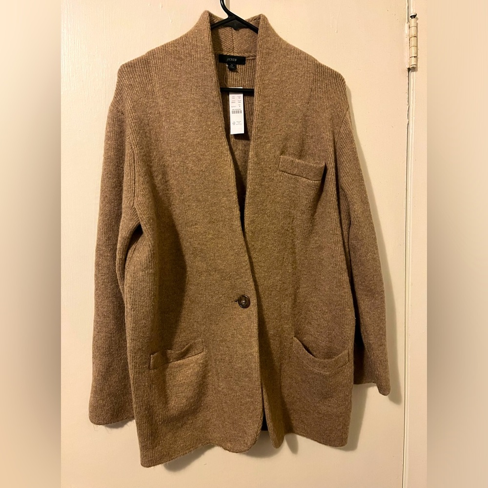J.Crew Wool Shawl Cardigan Medium Women